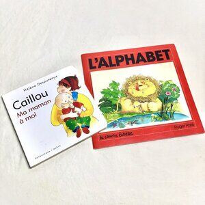 Livres pour enfants Caillou Alphabet Français Roger Paré 90s 2000s French Books